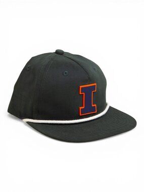 Illinois Fighting Illini Navy 3D Classic Rope Hat- Charcoal/ White